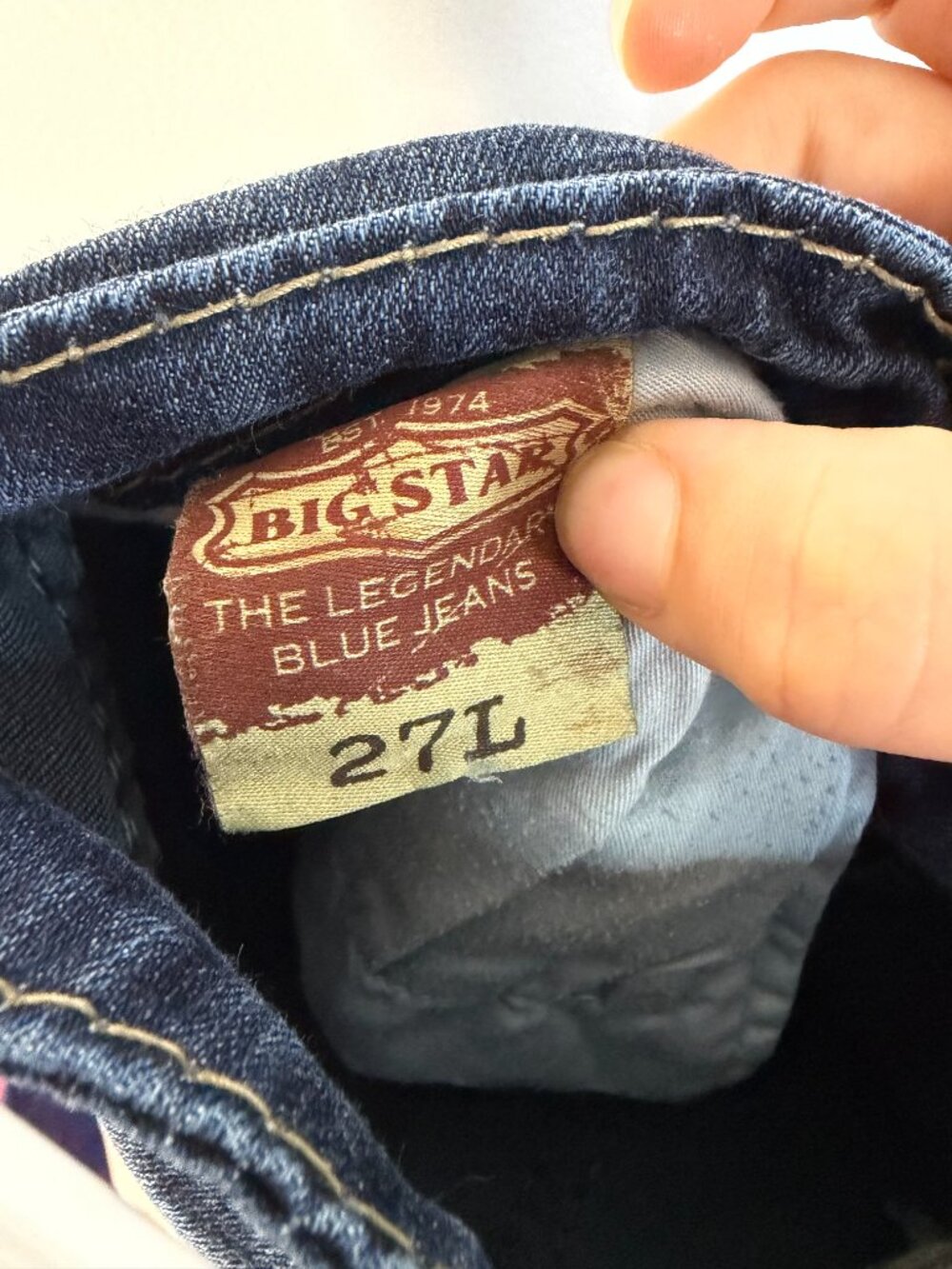 Big Star The Legendary Blue Jeans Dark Wash (27L) - Picture 7 of 7